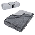 Tirrinia Outdoors Waterproof Blanket, 59      X 79       Sherpa Fleece Stadium Windproof Throw Mat For Boat, Traveling, Camping,