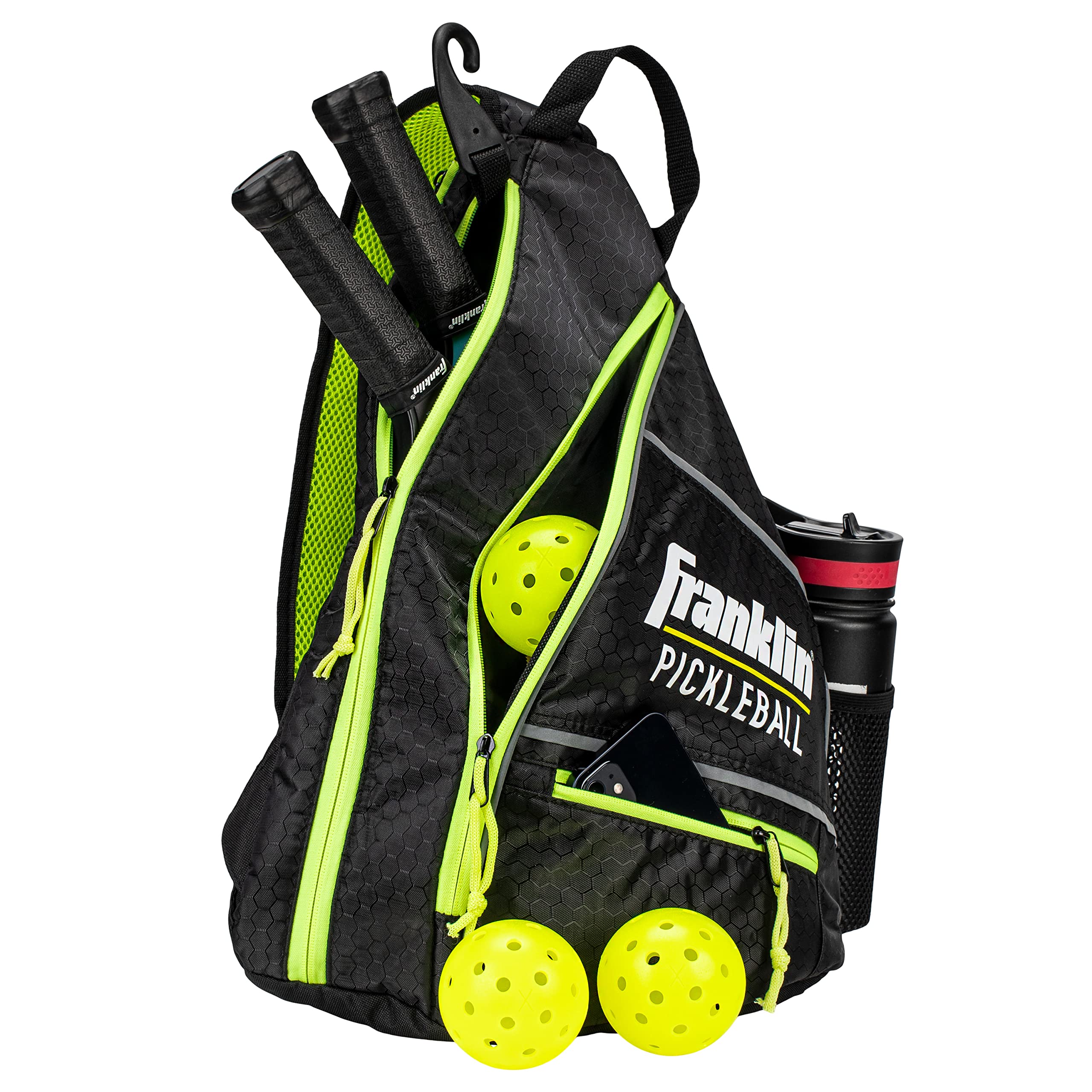 Franklin Sports Pickleball Bags - Pickleball Sling Bag Backpack For Gear + Equipment - Pickleball Bag For Men + Women - Holds Pa