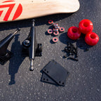 Cal 7 Skateboard Package | Complete Combo Set With 139 Millimeter / 5.25 Inch Aluminum Trucks, 52Mm 99A Wheels & Bearings (Black