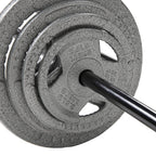 Signature Fitness Powergainz Olympic Barbell Standard Weightlifting Barbell, 300-Pound Capacity,Black
