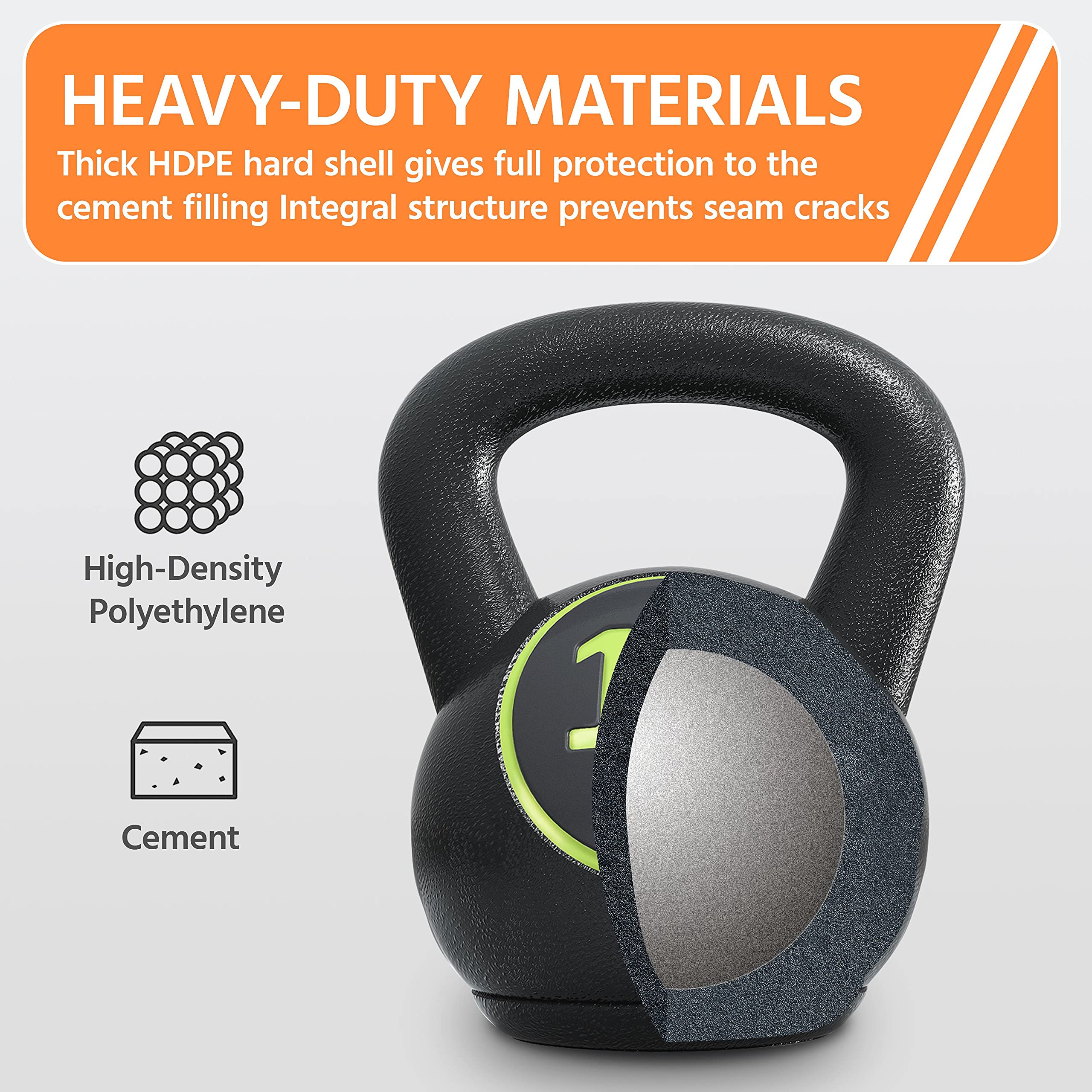 Yaheetech Kettlebell Sets 4 Piece Strength Training KettleBells Weight Set 5lb, 10lb, 15lb, 20lb Kettle Bell for Women & Men for
