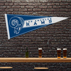 Rico Industries Nfl Football Los Angeles Rams Retro 12'' X 30'' Felt Wall D  Cor Pennant - Great For Home/Bed Room/Man Cave D  C