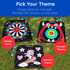 Giggle N Go Outdoor Games For Kids, Adults & Family - The Original Flarts Floor And Yard Darts Game With Inflatable Pins, Lawn P