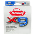 Berkley x9 Braid Superline, Crystal, 20lb test | 37 lbC | 17.0kg, 328yd | 300m Fishing Line, Suitable for Freshwater and Saltwat