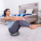 Prosourcefit Core Balance Disc Trainer, 14 Diameter With Pump For Improving Posture, Fitness, Stability, Grey