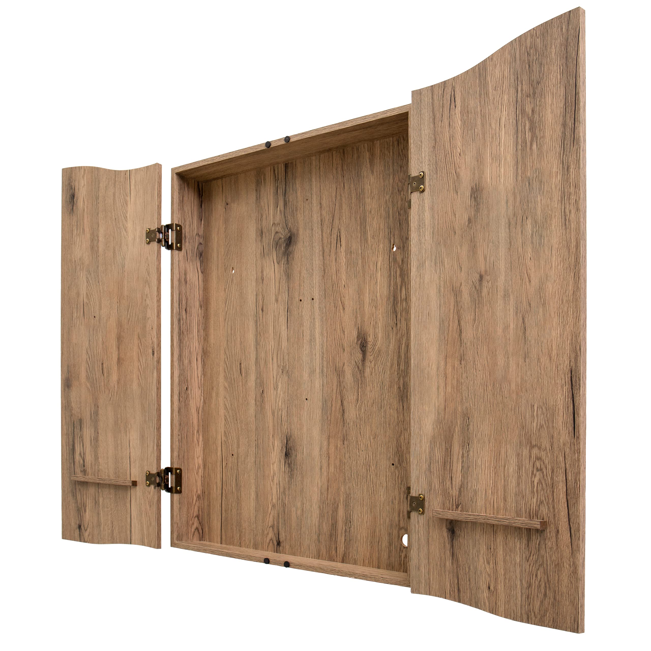 Dmi Sports Tan Cricketpro Dartboard Cabinet  Designed For Arachnid 15.5Cricketpro 900, 800, 750, 650 Electronic Dartboards  Does