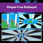 Viper Chroma Tournament Bristle Steel Tip Dartboard Set With Staple-Free Bullseye, Galvanized Metal Triangular Spider Wire For R