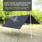 Clostnature Waterproof Camping Tarp For Tent - Ultralight Hammock Rain Fly For Backpacking, Heavy Duty Camping Hiking Awning Lig