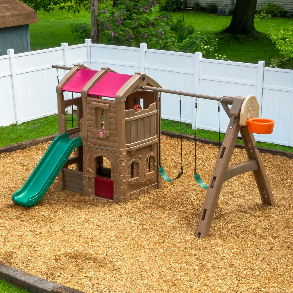 Step2 Naturally Playful Adventure Lodge Swing Set and Play Center