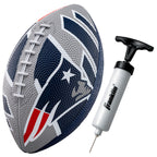 Franklin Sports Nfl New England Patriots Football - Youth Football - Mini 8.5'' Rubber Ball - Perfect For Kids - Team Logos And