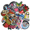 Jcarp 42Pcs Random Assorted Embroidered Iron On Patches, Cute Sewing Applique For Jackets, Hats, Backpacks, Jeans, Diy Accessori