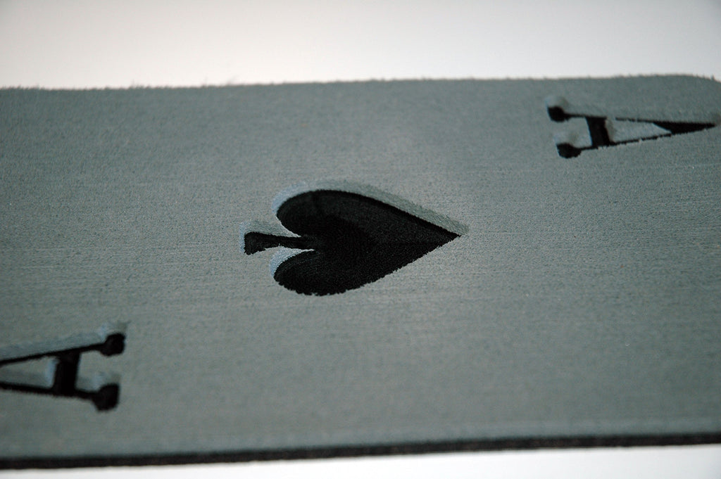 Toejamr Snowboard Stomp Pad - Ace Of Spades - Gray