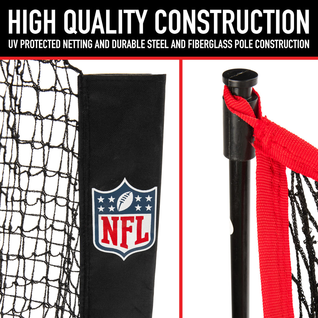 Franklin Sports Nfl Kids Football Throwing + Kicking Target Net - Youth Training Equipment - Fun For Football Toss Games + Pract