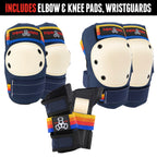Triple Eight Saver Series 3-Pack Pad Set- Ideal for Skateboarding, in-line Skating, Roller Skating, and Biking