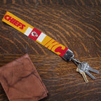 Rico Industries Nfl Football Kansas City Chiefs Standard Wrist Lanyard Key Chain, Cute Wristlet Strap Keychain Holder For Women