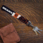 Rico Industries Nfl Football Chicago Bears Standard Wrist Lanyard Key Chain, Cute Wristlet Strap Keychain Holder For Women Men C