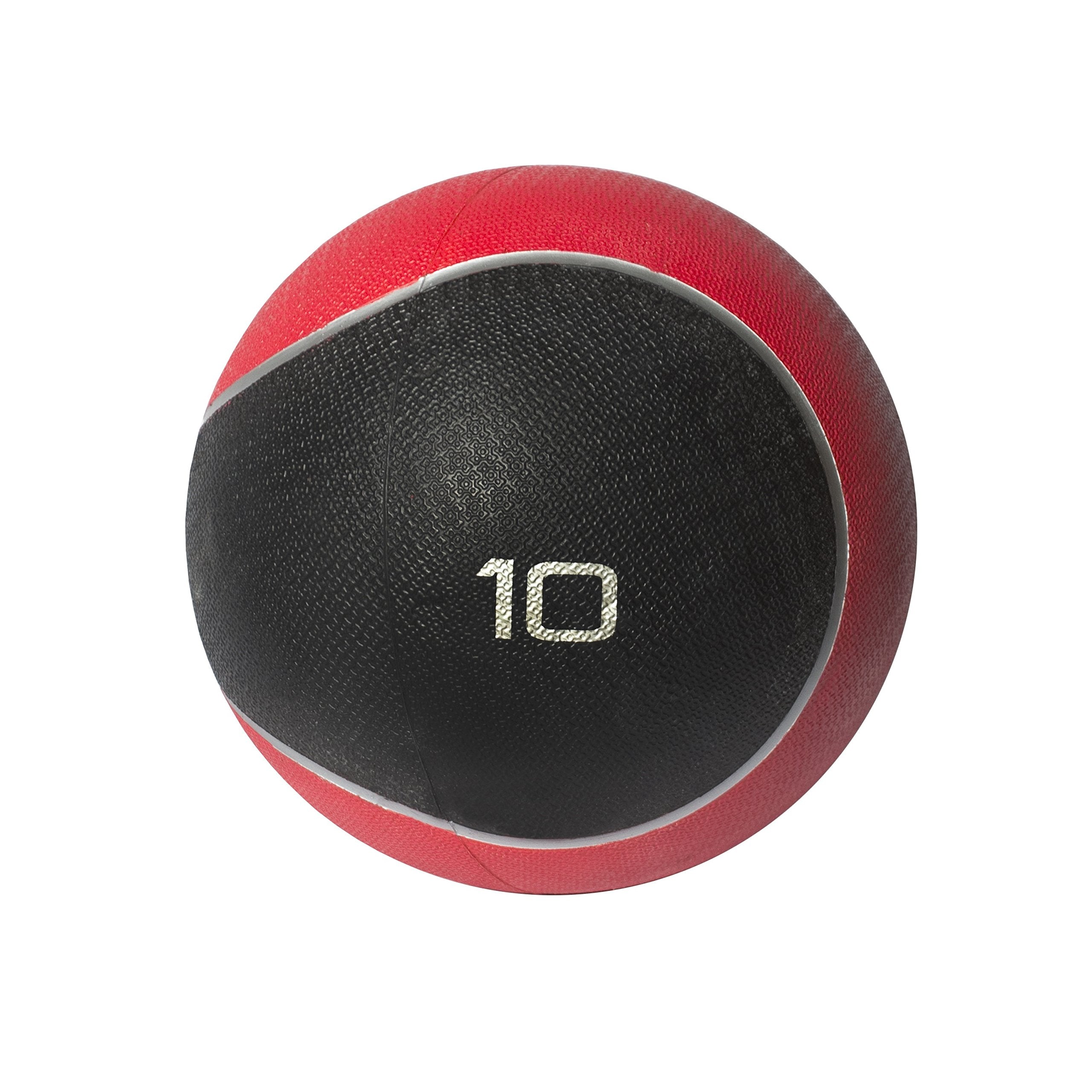 Cap Barbell Rubber Medicine Ball, 10-Pound, Red