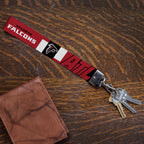 Rico Industries Nfl Football Atlanta Falcons Standard Wrist Lanyard Key Chain, Cute Wristlet Strap Keychain Holder For Women Men