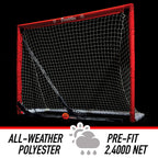 Franklin Sports Nhl Youth Street Hockey Set - (2) Kids Junior Hockey Sticks, Pvc Goal + Roller Hockey Ball Included - Indoor + O