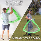 Gosports Team Tone 4 Ft X 3 Ft Portable Soccer Goal For Kids - Pop Up Net For Backyard - Bright Green