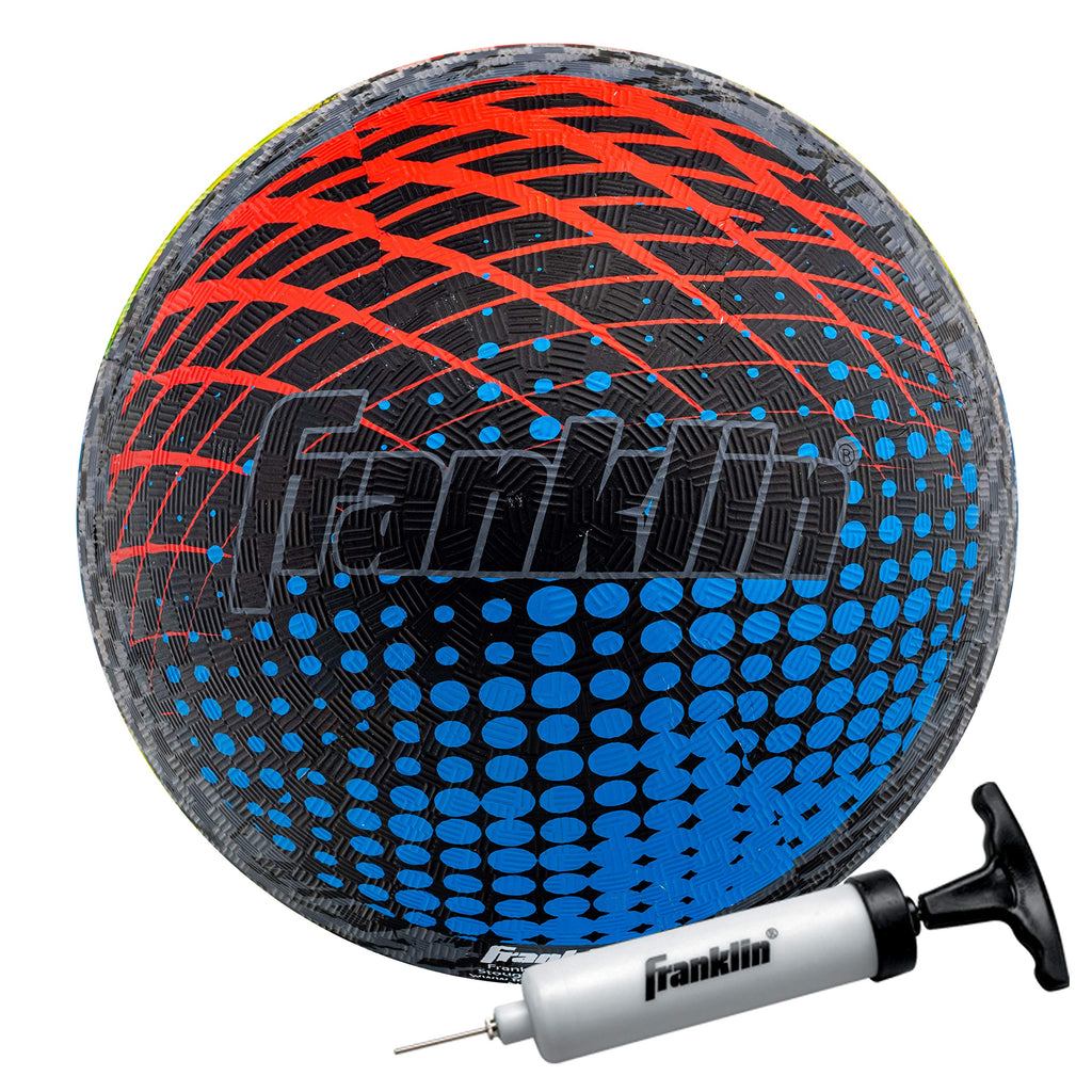 Franklin Sports Mystic Rubber Playground Ball - Kickball, Dodgeball And Four Square Ball - 8.5'' Rubber Bouncy Ball -Great For A
