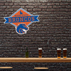 Rico Industries Ncaa Boise State Broncos Diamond Shape Cut Pennant - Home And Living Room D  Cor - Soft Felt Ez To Hang