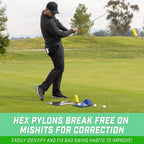 Gosports Golf Hex Track Swing Path Guide - Fix Slices, Hooks, Alignment And More