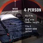 Coleman Skydome Camping Tent | 4 Person, Blackberry