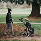 Cart-Tek Yellowstone Electric Golf Caddie Silver Lithium Battery Electric Golf Caddy W/Free Accessory Bundle! Let Be Your Caddy!