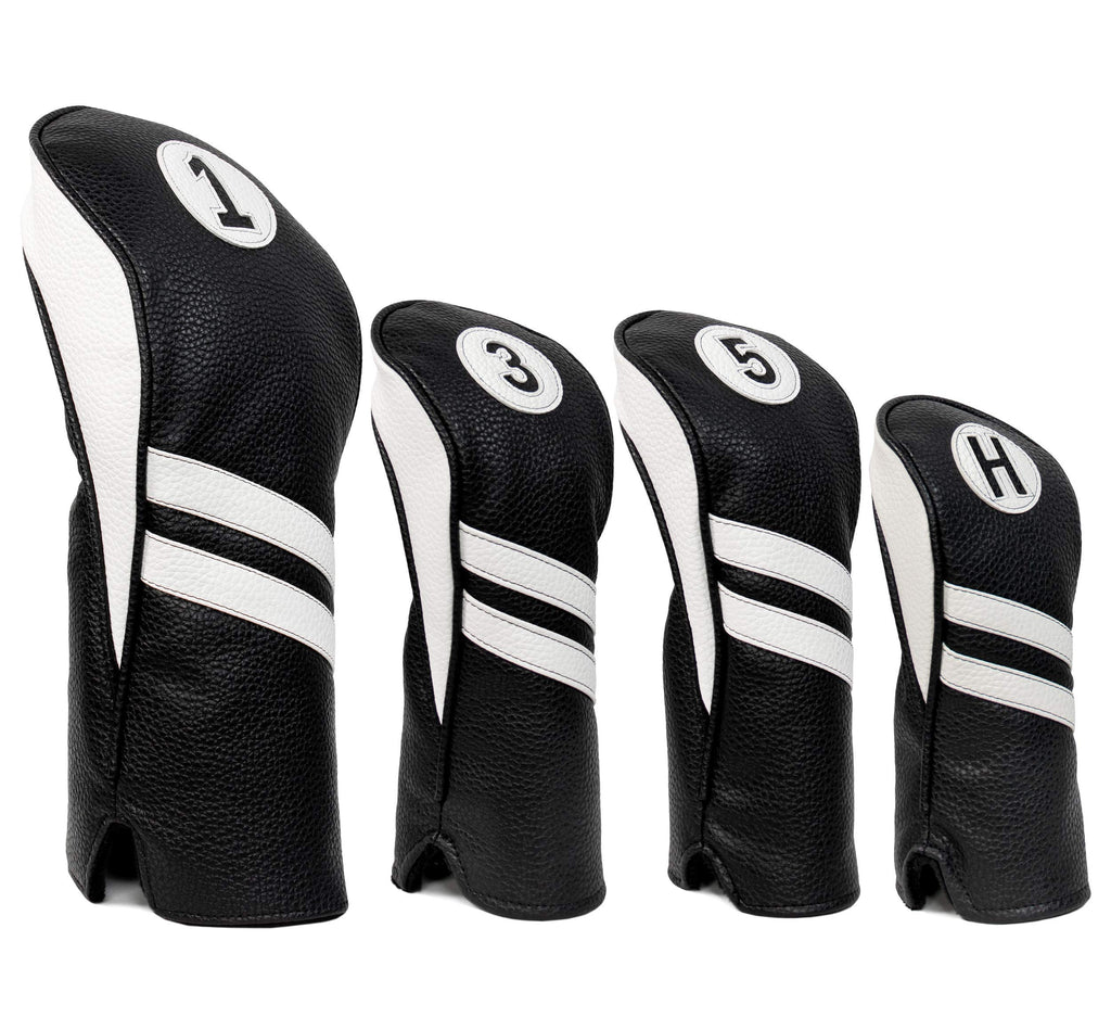 Proactive Sports Vintage Golf Club Head Covers For Driver, Fairway Woods, And Hybrid (1,3,5,H) | Headcovers Fit Up To 460Cc | Cl