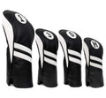 Proactive Sports Vintage Golf Club Head Covers For Driver, Fairway Woods, And Hybrid (1,3,5,H) | Headcovers Fit Up To 460Cc | Cl