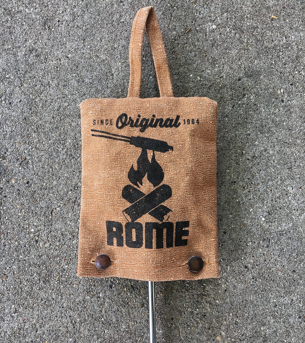 Rome Industries Single Pie Iron Canvas Cover Bag, 7.5'' X 6'', Beige