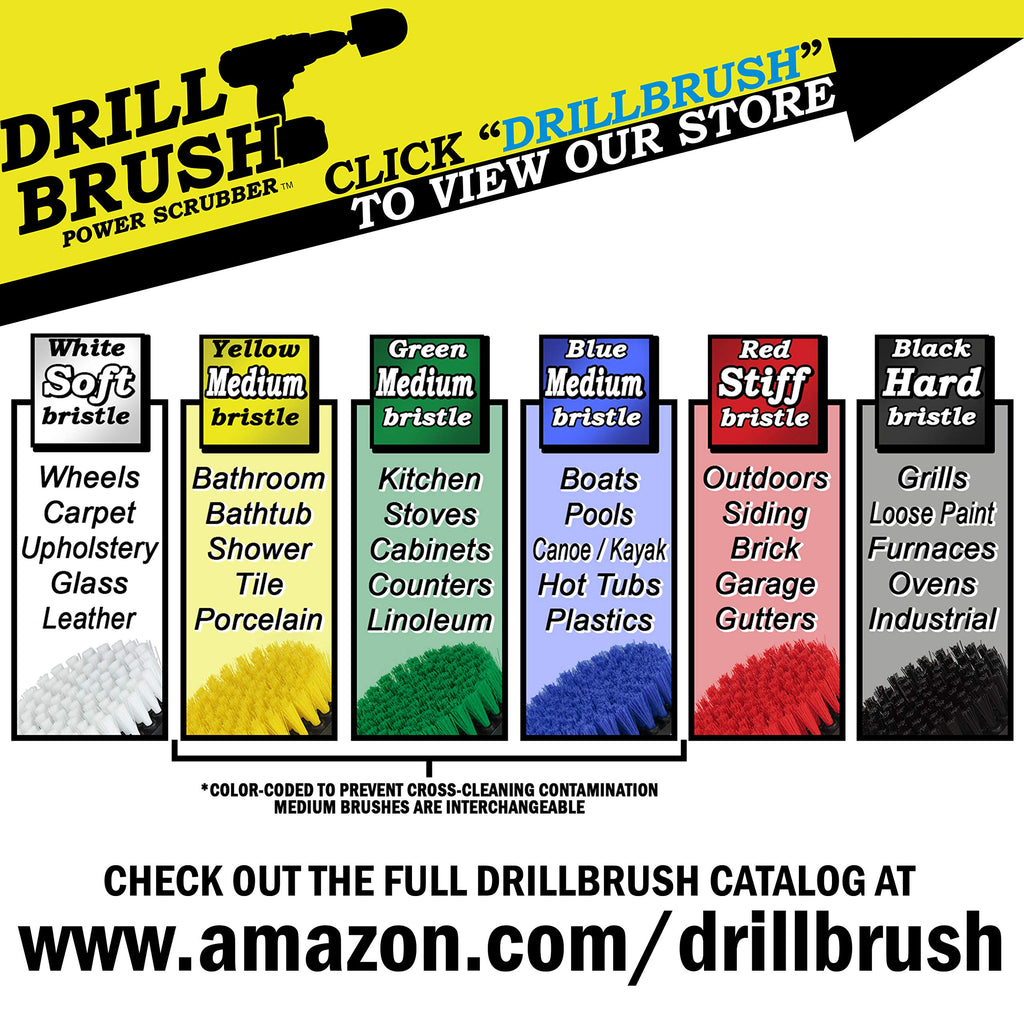 Cleaning Supplies - Bathroom Accessories - Drill Brush - Grout Cleaner - Sink - Bathtub - Bath Mat - Shower Cleaner - Glass Clea