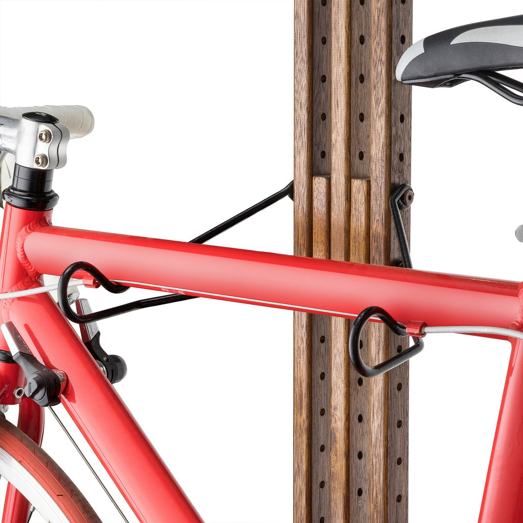 Rad Cycle Woody Bike Stand Bicycle Rack Storage Or Display Holds Two Bicycles And Is Constructed Of Stylish Hard Wood