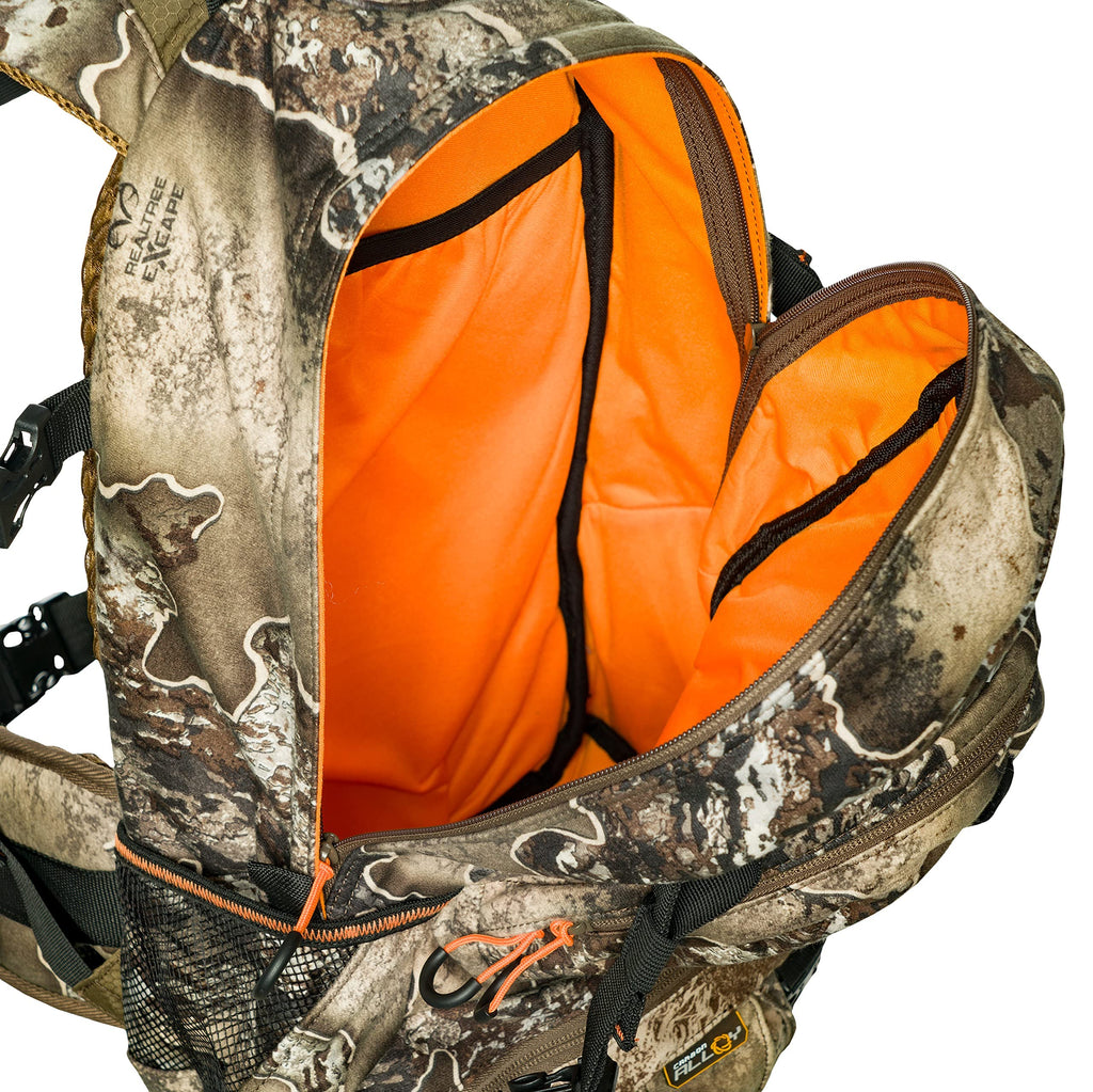 Scentlok Rogue Backpack - Hunting Pack For Camo Gear And Equipment (Realtree Excape)