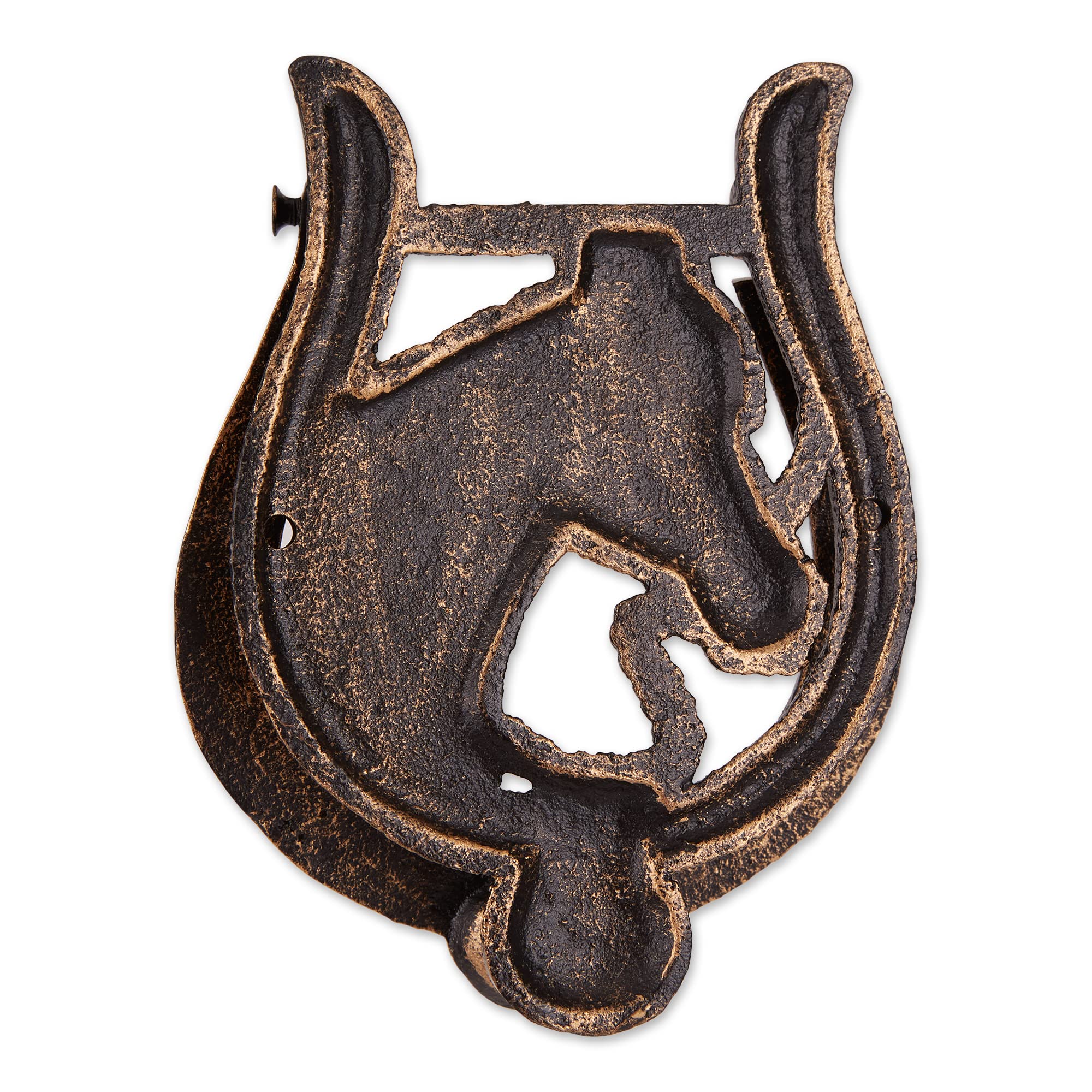 Accent Plus Horseshoe Cast Iron Door Knocker Horseshoe