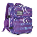 HongXingHai 9L Mini Tactical Backpack for Men and Women, Tactical Backpack Small for Hiking, Small Tactical Bag (Purple Tie-Dye)
