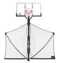 Silverback Basketball Yard Guard Defensive Net System Rebounder With Foldable Net And Arms Into Pole , White/Black, Large