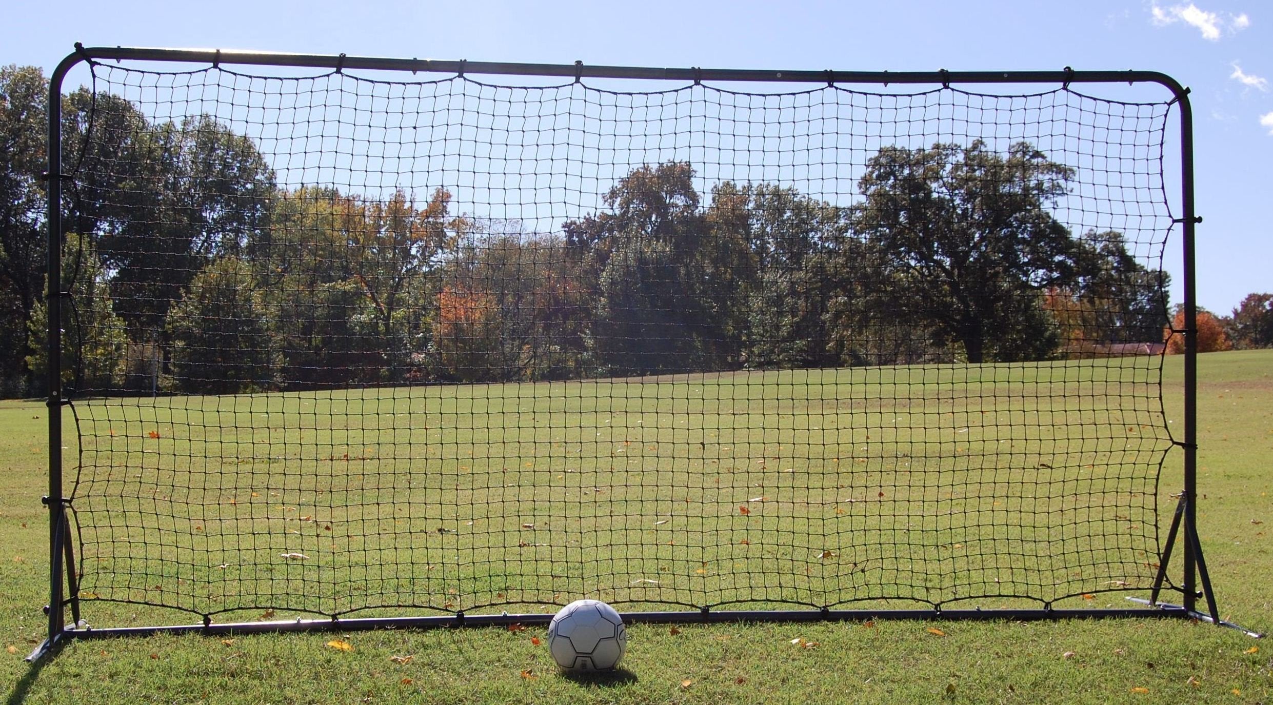 Trigon Sports Soccer Rebounder Net, 6 x 12 Bounce Back Net Soccer Goals for Backyard, Easy Setup, Kick Back Trainer for Passing,