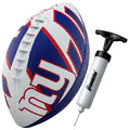 Franklin Sports Nfl New York Giants Football - Youth Football - Mini 8.5'' Rubber Ball - Perfect For Kids - Team Logos And Color