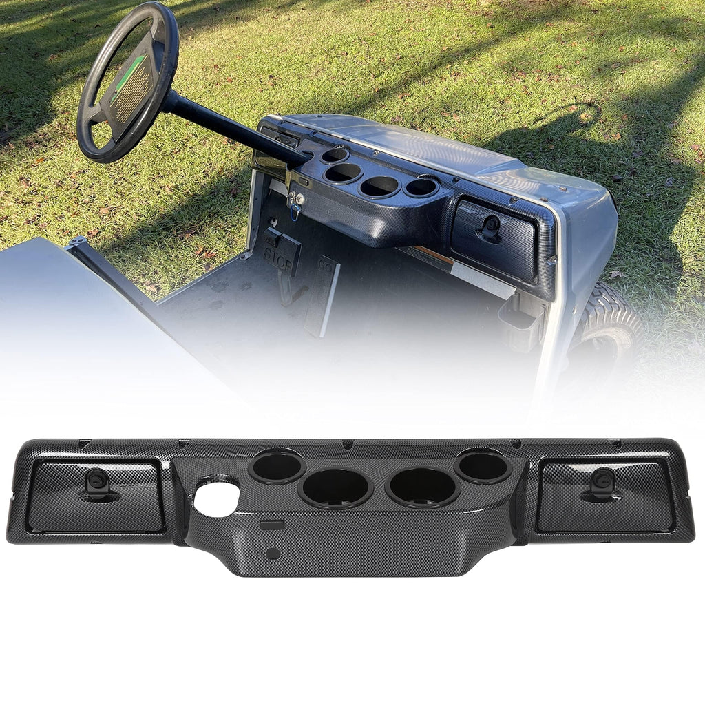 Ecotric Golf Cart Dash Board Cover Assembly Carbon Fiber Style Compatible With 1982 And Up Club Car Ds Golf Cart