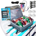 Sup-Now Stand Up Paddle Board Cooler Water Resistant Paddleboard Accessory Deck Bag W/Mesh Top (Gray)