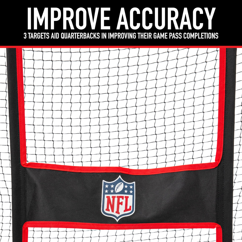 Franklin Sports Nfl Kids Football Throwing + Kicking Target Net - Youth Training Equipment - Fun For Football Toss Games + Pract