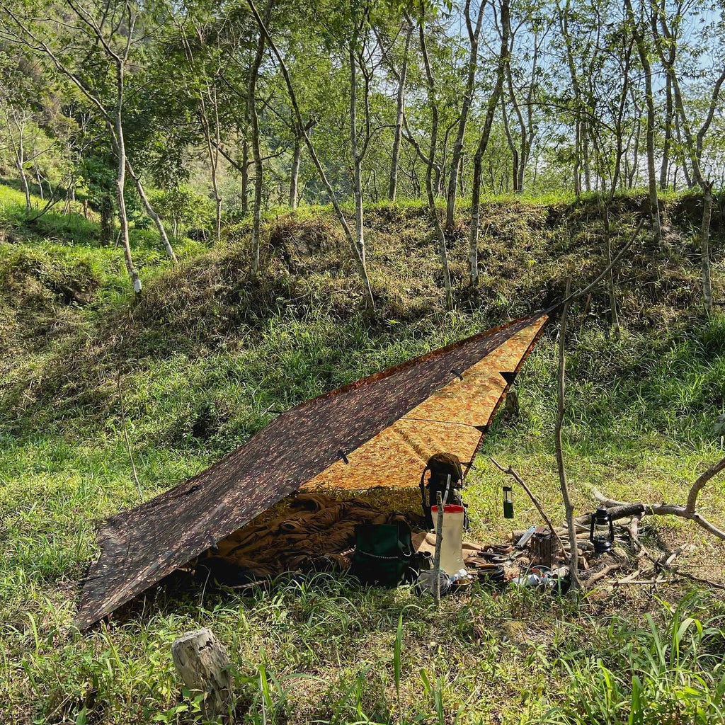 Dd Hammocks - Dd Tarp 3X3 - Mc (10Ft X 10Ft) - 100% Waterproof - Lightweight & Multifunctional Camo Rainfly Tarp Tent Shelter Fo