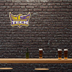 Rico Industries Ncaa Tennessee Tech Golden Eagles Primary Shape Cut Pennant - Home And Living Room D  Cor - Soft Felt Ez To Hang