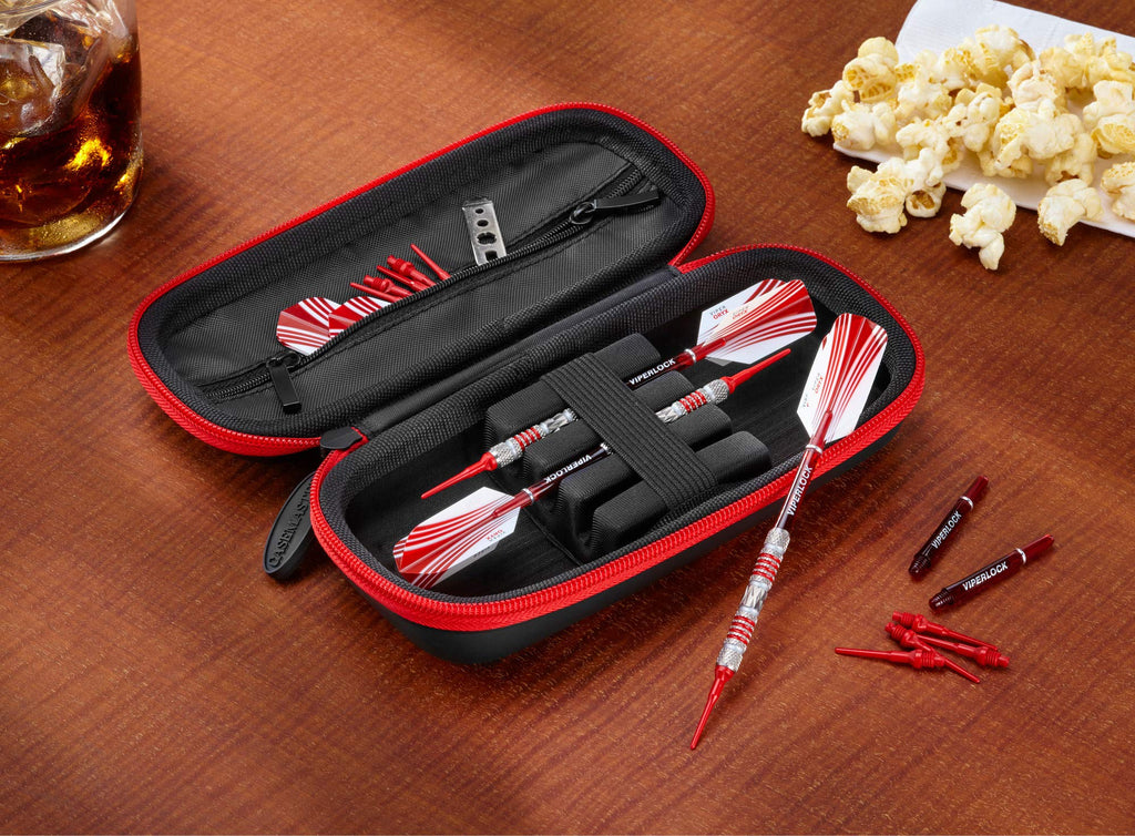 Casemaster By Gld Products 36-0600-02 Warden Dart Case, Red Zipper, 36-0600-02