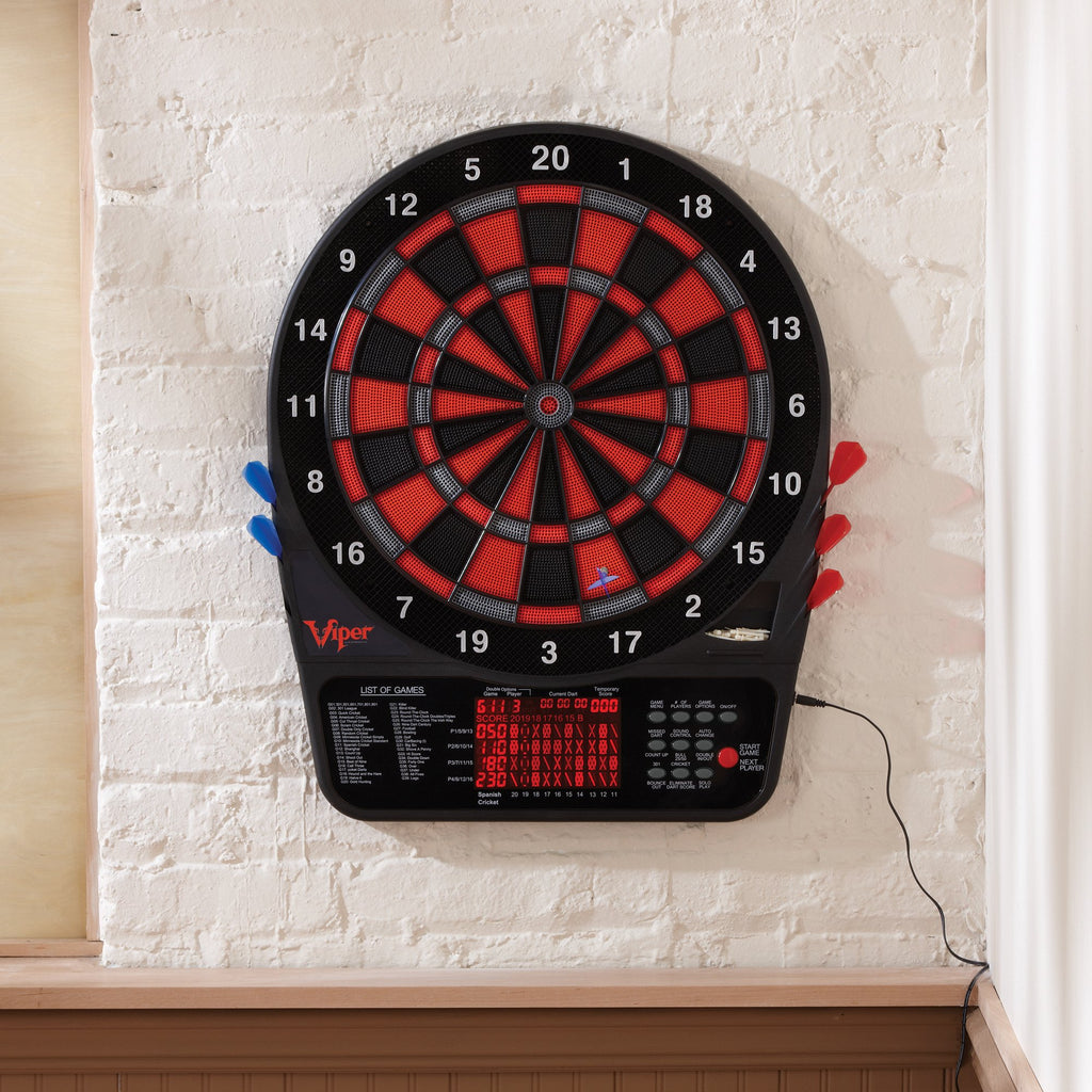 Viper 800 Electronic Soft Tip Dartboard Bundle With Laserlite Laser Throw/Toe Line Marker
