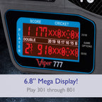 Viper By Gld Products 777 Electronic Dartboard Sport Size Over 40 Games Auto-Scoring Lcd Cricket Display Impact-Tough Target For