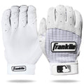 Franklin Sports Mlb Pro Classic Baseball Batting Gloves - Pearl/White - Youth Large