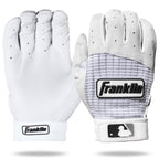 Franklin Sports Mlb Pro Classic Baseball Batting Gloves - Pearl/White - Youth Large